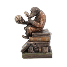 Load image into Gallery viewer, Evolution Theory Chimp Ornament Darwin Scholar Statue Bronze Scientific Display
