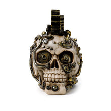 Load image into Gallery viewer, Gothic Steampunk Skull Figurine Industrial Cogs Design Victorian Ornament Decor
