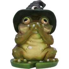 Load image into Gallery viewer, Magical Toad Wizard Figurines Fantasy Frog Statues Mystical Home Decor Ornament
