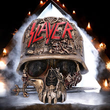 Charger l&#39;image dans la galerie, Official Slayer Skull Trinket Box | Eagle Helmet Logo Design | Gothic Resin Collectible 17.5cm
