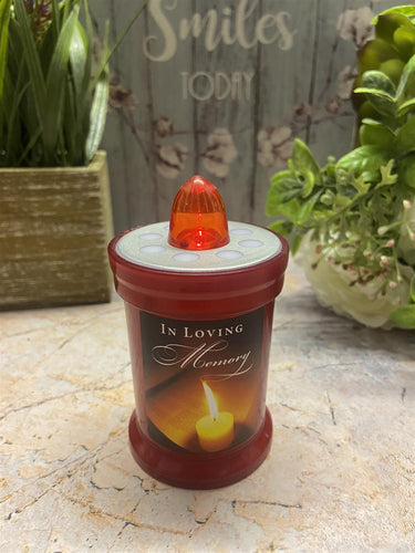 Outdoor Battery Grave Light In Loving Memory Durable Remembrance Decor-OsirisTradingUK