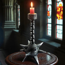 Load image into Gallery viewer, Gothic Horror Candle Holder Meteor Mace Fantasy Medieval Halloween Ornament
