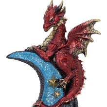 Load image into Gallery viewer, Crescent Moon Dragon Statue Fantasy Figurine Gothic Mythical Creature Art Decor
