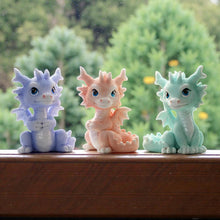 Load image into Gallery viewer, Fantasy Dragon Hatchling Trio Statue Figurines Ornament  Set 3 Cute Collectible
