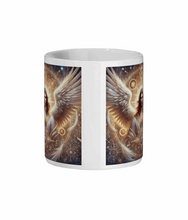 Load image into Gallery viewer, Archangel Jehudiel 11 oz Ceramic Mug | Angelic Spiritual Gift | Inspirational Coffee Mug | Heavenly Design | Christian Religious Mug-OsirisTradingUK
