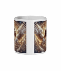 Archangel Jehudiel 11 oz Ceramic Mug | Angelic Spiritual Gift | Inspirational Coffee Mug | Heavenly Design | Christian Religious Mug-OsirisTradingUK