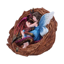 Load image into Gallery viewer, Enchanted Fairy and Dragon Mystical Creature Figurine Fantasy Statue  Art decor
