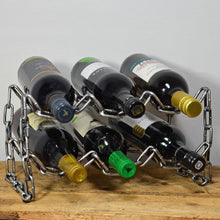 Load image into Gallery viewer, Prezents.com Chain Metal Wine Rack 6 Bottle Holder Home Decor Kitchen Storage Gift Ideas-OsirisTradingUK
