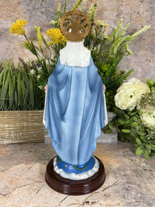 Divine Miracles Await: Our Lady of the Miraculous Resin Statue - 30 cm Tall Religious Home Decor-OsirisTradingUK