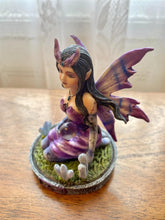 Load image into Gallery viewer, Enchanted Sagittarius Zodiac Fairy Statue - Mystical Purple Winged Fairy Figurine with Crystal Orb, Handcrafted Resin Decor, 9.5cm-OsirisTradingUK
