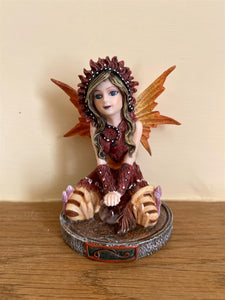 Leo Zodiac Enchantress Fairy Figurine - Resin Sculpture of Celestial Maiden, Astrological Handcrafted Decor, 9.5 cm - Perfect Gift for Leo-OsirisTradingUK