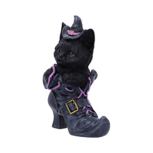 Load image into Gallery viewer, Mischievous Familiar Black Cat Figurine Witch Shoe Ornament Gothic Wiccan Decor
