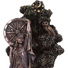 Load image into Gallery viewer, Arianrhod Celtic Goddess of Fate Bronze Figurine 24cm – Hand-Painted Mythological Decor
