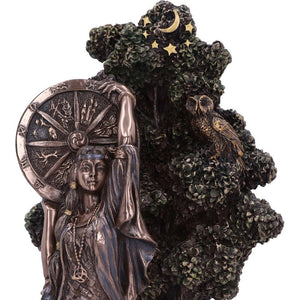 Arianrhod Celtic Goddess of Fate Bronze Figurine 24cm – Hand-Painted Mythological Decor