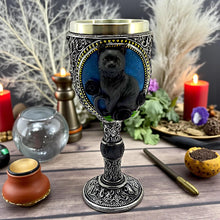 Load image into Gallery viewer, Gothic Black Cat Drinking Goblet Wiccan Chalice Resin Wine Cup Witchcraft Decor
