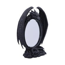 Laden Sie das Bild in den Galerie-Viewer, Gothic Dragon Mirror Fantasy Home Decor Figurine Halloween Spooky Free Standing Gift
