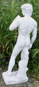 Michelangelo David Replica Garden Statue - Italian Style Stone Effect Ornament 86 cm