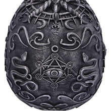 Laden Sie das Bild in den Galerie-Viewer, Gothic Baphomet Skull Figurine | Occult Witchcraft Altar Ornament | Mystical Decor Statue 19.5cm
