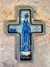 Load image into Gallery viewer, Pair of Ceramic &quot;Our Lady of Fatima&quot; Fridge Magnets | Spiritual Kitchen Decor | 9.5 x 6.8 cm | Faithful Home Accessory-OsirisTradingUK
