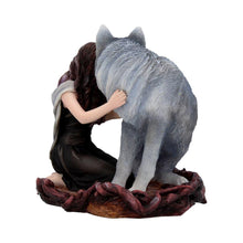 Laden Sie das Bild in den Galerie-Viewer, Wolf Guardian Woman Figurine Anne Stokes Fantasy Art Gothic Pagan Wicca Resin Collectible
