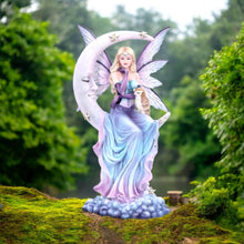 Laden Sie das Bild in den Galerie-Viewer, Selene Moon Fairy with Owl Figurine – 34cm Nemesis Now Fairy Ornament | Fantasy Collectible Decor
