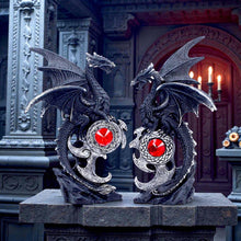 Load image into Gallery viewer, Midnight Protectors Dragon Set Gothic Fantasy Jewelled Statue Ornament Decor

