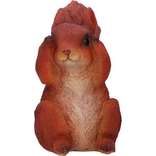 Load image into Gallery viewer, Three Wise Squirrel Figurines Hear See Speak No Evil Woodland Animal Statue
