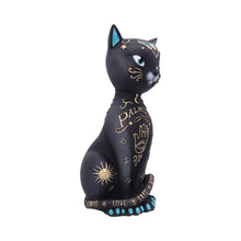 Load image into Gallery viewer, Gothic Palmistry Cat Statue Wiccan Mystical Figurine Astrology Witch Home Decor
