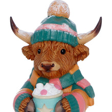 Load image into Gallery viewer, Highland Cow Statue Figurine Ornament Christmas Winter Scottish Cow Gift
