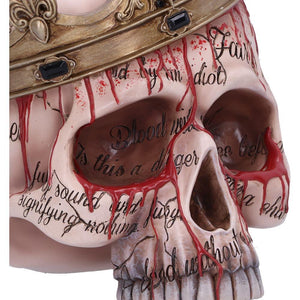 Macbeth Gothic Skull Ornament, Shakespeare Decor, Gothic Art Statue Collectible Gift