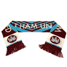Load image into Gallery viewer, West Ham United FC Retro 1976 Scarf Official Licensed Football Club Merch Fashion Fan Gift
