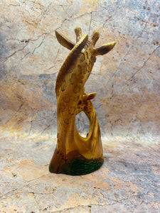 Elegant Giraffe Resin Sculpture - Graceful 23 cm Tall Giraffe Figurine for Home Decor, African Wildlife Art-OsirisTradingUK