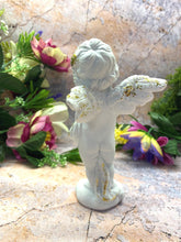 Load image into Gallery viewer, Guardian Angel Cherub Ornament | Resin Sculpture | Divine Home Decor | Ethereal Presence | Spiritual Accent Piece | 17x8 cm |
