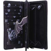 Load image into Gallery viewer, Lucifly Gothic Embossed Purse Moon Design Wallet Cult Cuties Dark Fantasy Gift
