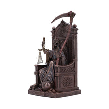 Load image into Gallery viewer, Santa Muerte Statue Spiritual Occult Throne Figurine Gothic Holy Death Altar Decor

