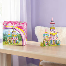 Load image into Gallery viewer, Dream City Castle 347pc Construction Puzzle Princess Fantasy Palace Playset
