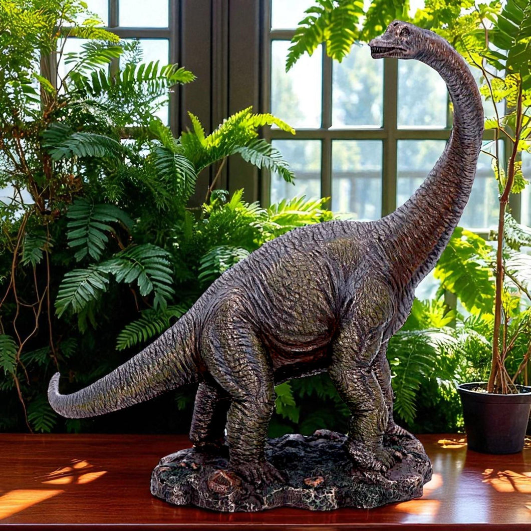 Realistic Brachiosaurus Figurine Dinosaur Fossil Themed Shelf Display Ornament