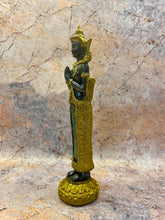 Load image into Gallery viewer, Exquisite Thai Deity Statue - Intricate Resin &amp; Glass Meditation Figurine, Spiritual Home Decor, 22cm Artisan Crafted
