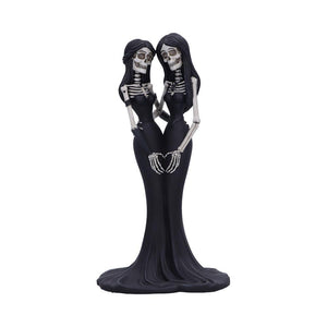 Gothic Couple Figurine Eternal Sisters Ornament Fantasy Macabre Decor Statue