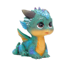 Load image into Gallery viewer, Blaze Mini Dragon Statue Cute Baby Fantasy Figurine Ornament  Mythical Decor
