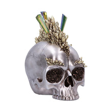 Load image into Gallery viewer, Gothic Crystal Mohawk Skull Ornament Chrome Punk Crystal  Fantasy Figurine
