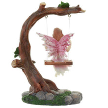 Charger l&#39;image dans la galerie, Enchanting Flower Fairy Swing Figurine Fantasy Home Decor Collectible Ornament
