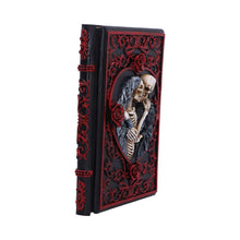 Load image into Gallery viewer, Macabre Skeleton Lovers Grimoire Journal Gothic Horror Couple Notebook Art
