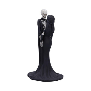 Gothic Skeleton Couple Figurine 24cm - Romantic Gothic Decor Ornament - Hand-Painted Sculpture