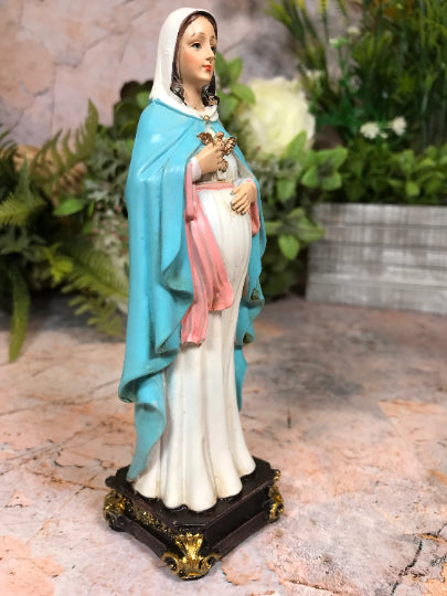 Blessed Virgin Mary Our Lady of Hope with Holy Spirit Statue Religious Figurine Hand Made from Quality Designer Resin