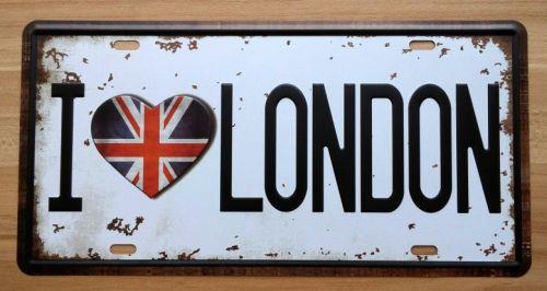Vintage-Inspired Metal Sign: Timeless Love for London House Warming Gift Wall Decor-OsirisTradingUK
