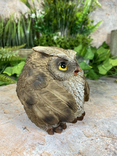 Hilarious Handmade Resin Owl Figurine - Whimsical Decor for a Joyous Touch Home Decoration Owls Collection Garden Ornament-OsirisTradingUK