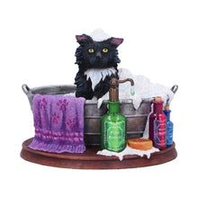 Load image into Gallery viewer, Bath Time Cat Figurine Lisa Parker Witchy Collectible Magical whimsical Ornament
