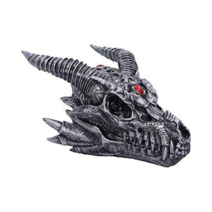 Nemesis Now Dragon Skull Tribal Flame Figurine - Gothic Decor 21.5cm