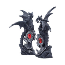 Load image into Gallery viewer, Midnight Protectors Dragon Set Gothic Fantasy Jewelled Statue Ornament Decor
